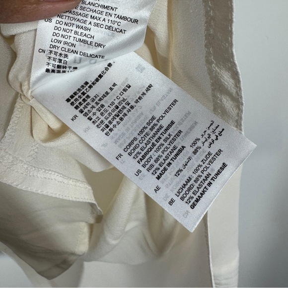 🤍 Sandro Parks Sheer Cream Top - Picture 4 of 15